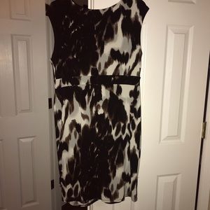 Wrap skirt animal print dress by grace elements